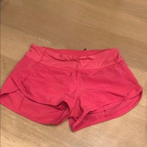 Hot pink lululemon shorts size 2
